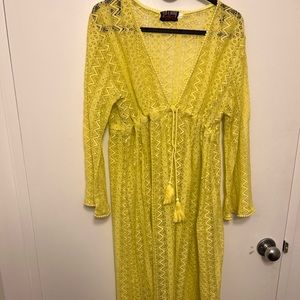 Beach yellow long dress